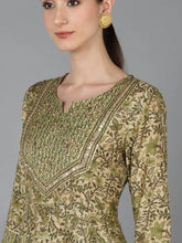 Women Cotton Printed Kurta Trousers With-VKSKD1664